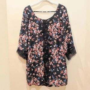 Socialite Floral Lace Mini Dress